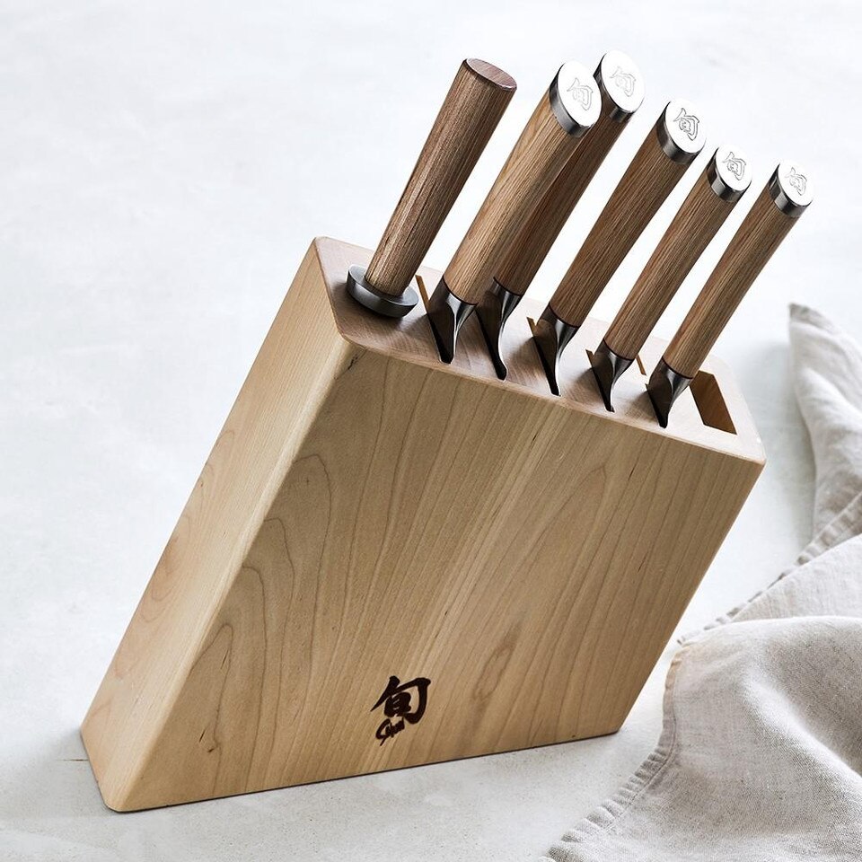 Shun Hikari 7Piece Knife Block Set Williams Sonoma AU